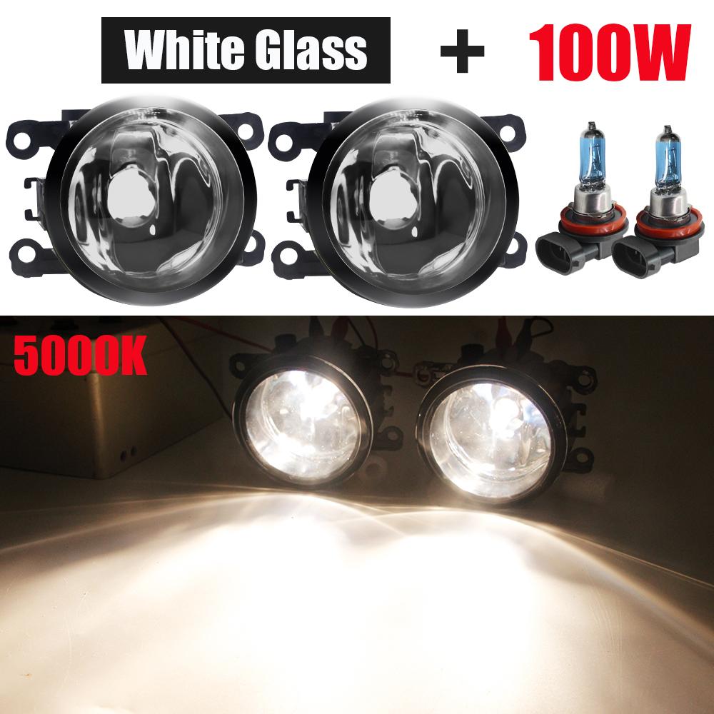 2 X Luz Antiniebla Halógena Lámpara Antiniebla Delantera de Coche 55W 100W Para Renault Duster Clio Scenic Koleos Megane Twingo Trafic Lodgy Kwid Kadjar