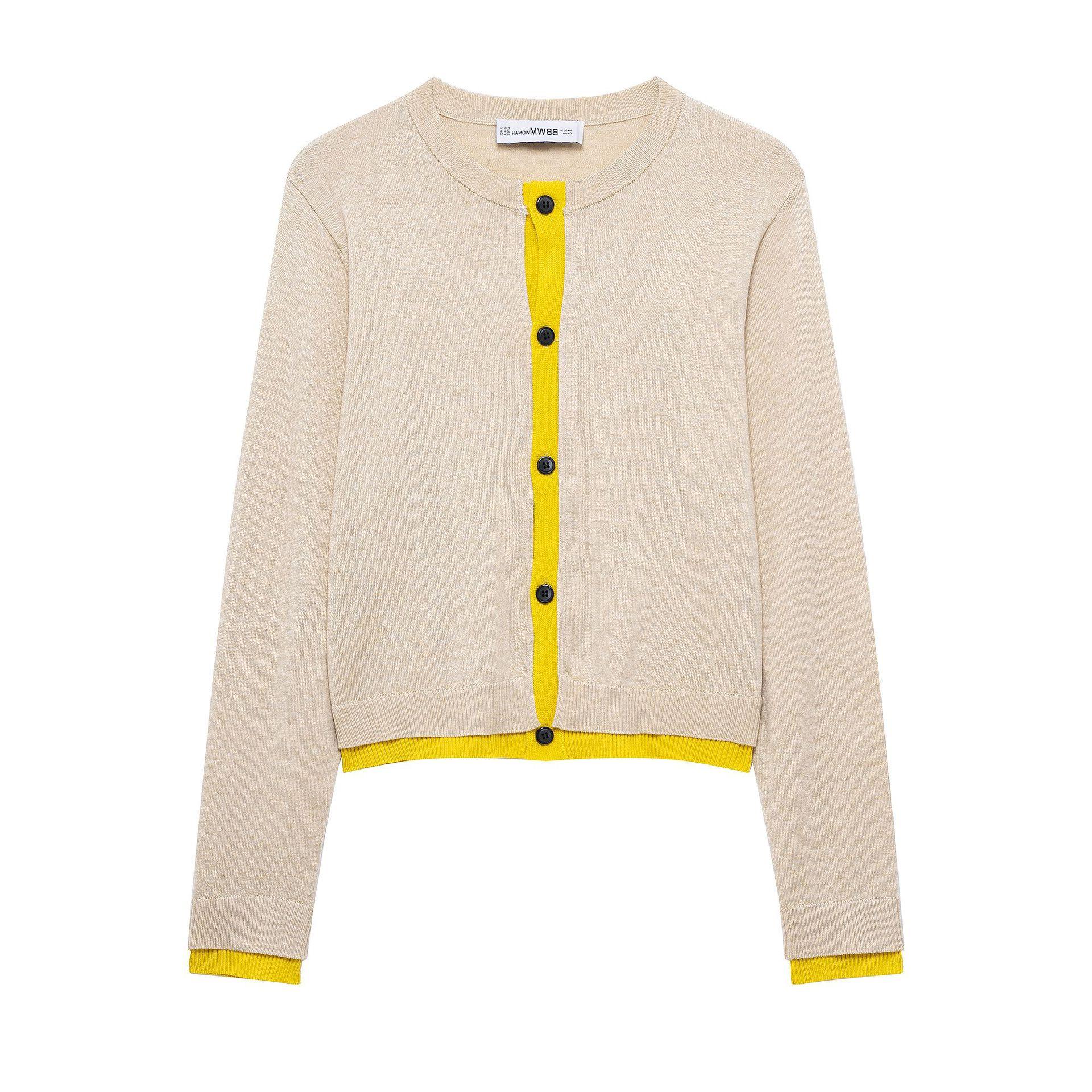 

TAOP&ZA Women s Spring Color Block Cardigan 3581005 Medium