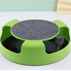 Catch Mouse Motion Cat Toy Interactive Fun Puzzle Rotating Cat Mouse Chase Toys with Scratching Pad for Cats Kittens