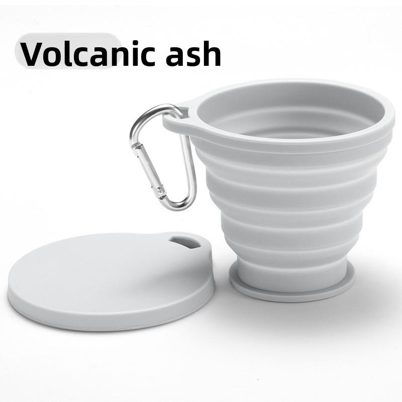 Silicone Collapsible Travel Cup, Foldable Camping Cup,Reusable Portable Drink Cup/Mug for Hiking, Outdoors, Travel