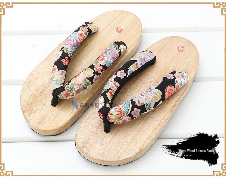 Geta Japanese Wooden Sandals: Non-slip, Thick-soled, High-heeled Summer Flip-flops for Men & Women