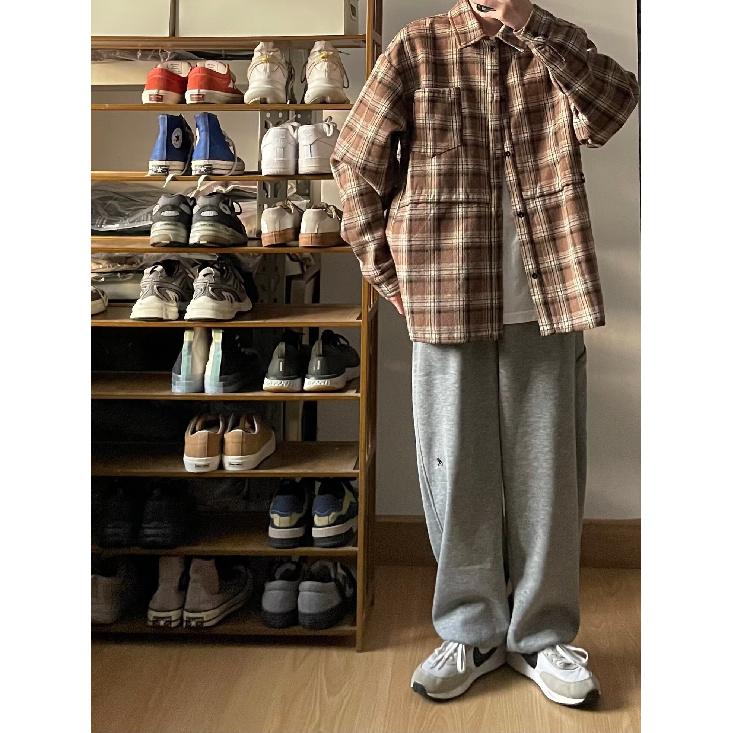 2024 Letter Long Sleeve Shirt Japanese Hong Kong Style Ins Loose Shirt Boys Summer Trendy Versatile Casual Coat