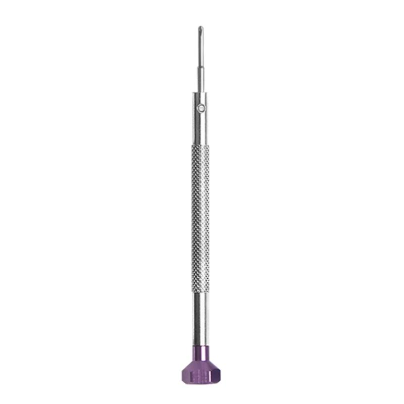 Nonslip Textured Screwdriver Sturdy Tool Steel Head Lightweight Aluminum Shaft Ideal For Clock Repair Projects