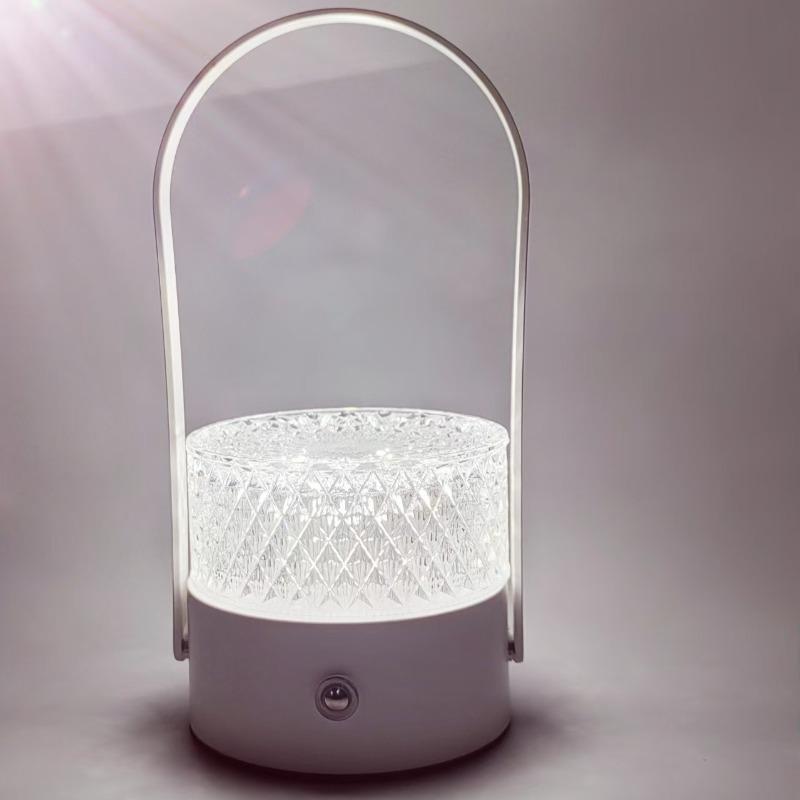 Retro Rechargeable LED Table Lamp, USB Portable Night Light, Novelty Atmosphere Lighting for Bedroom, Bar & Bedside
