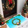 VIKAMA Christmas Floor Mat Custom-made Door Mat for Entry and Exit Area Water Absorbing Christmas Carpet Home Decoration