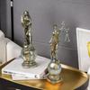 Greek Goddess Wealth Statue: Lucky Desk Ornament for Office or Cashier Gift