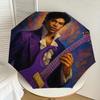 1pc Purple Prince Automatic Folding Umbrella, Portable Collapsible Design, Casual Outdoor Accessory L1202028