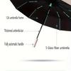 60 Bones Black Glue Fully Automatic Umbrella With Thick And Durable Keel Three Fold Umbrella UV Resistant Umbrella