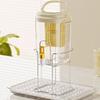 Foldable Handle Beverage Dispenser With Filter and Faucet Cold Water Jug Beverage Pitcher  Bar