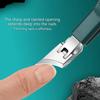 Angled Edges Slanted Nail Clippers For Thick Nail Wide Jaw Nonslip Handle Antisplash Clippings Collector Stainless Steel