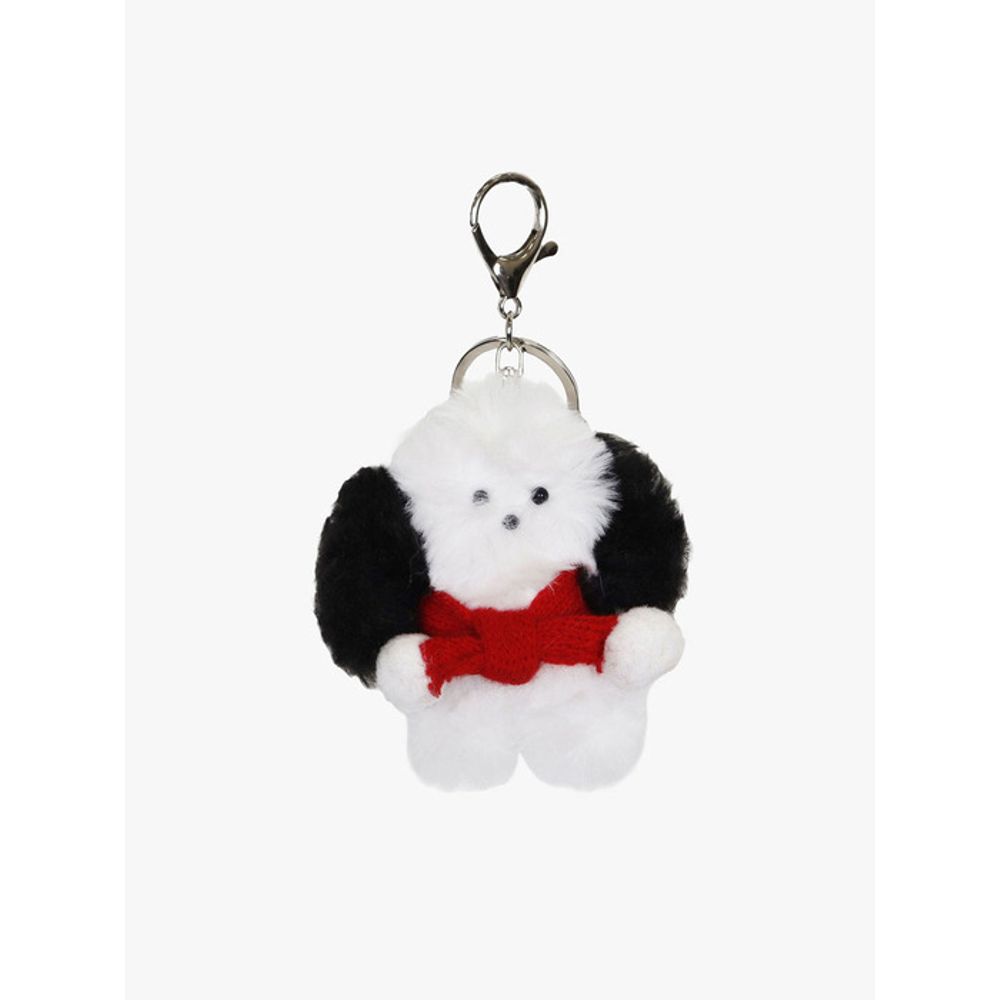 PINK PINEAPPLE MERRY PUPPY KEYRING_BLACK