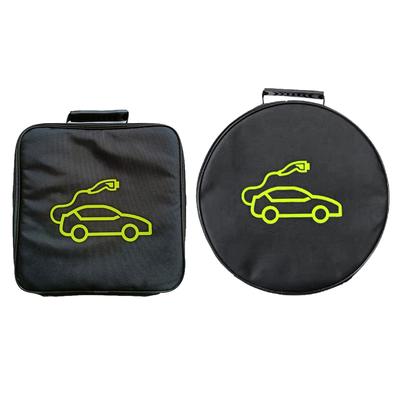 Sac à câbles Sac pour câbles de démarrage Sac à câbles durable en polyester Contenants Organisateur en polyester noir Rangement et organisateur pour voiture