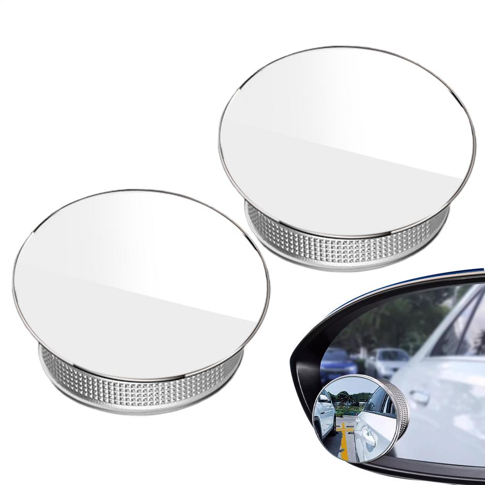 Convex Mirror Car 2 Pieces Wide Angle Side Rearview Mirror 360 Degree Adjustable Suction Cup Auxiliary Exterior Automotive