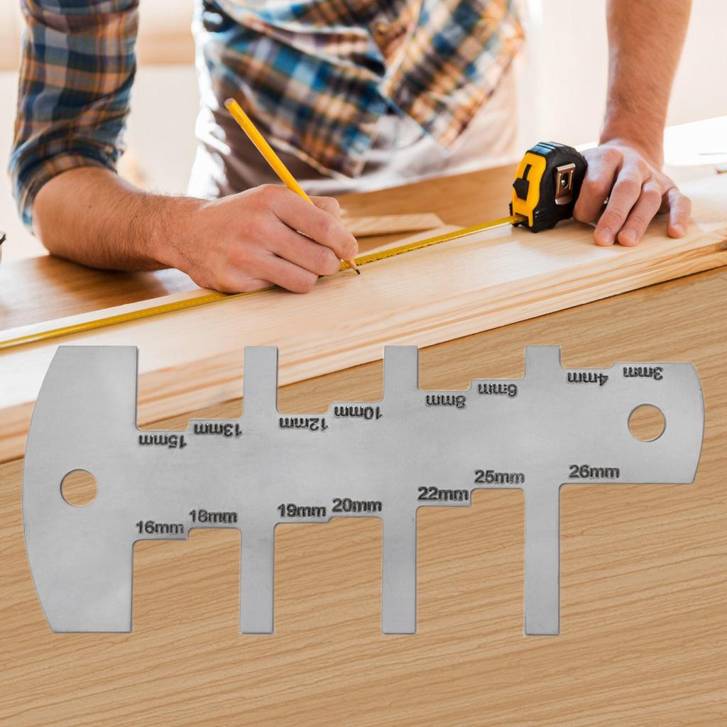 Precisions Height Gauge For Woodworking And DIY Use Stainless Steel Measuring Instrument Ergonomic Design