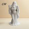 Halloween Decor Figurine Ghost Lady Ornament, Durable PLA 3D Printing Figure, Printed Full of Mystery Collectible, for Desktop Bookshelf Home