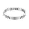 YF8124 Simple Metal Thickened 10MM Watch Strap Bracelet Mens Womens 18k Gold Plated Waterproof Stainless Steel for Party