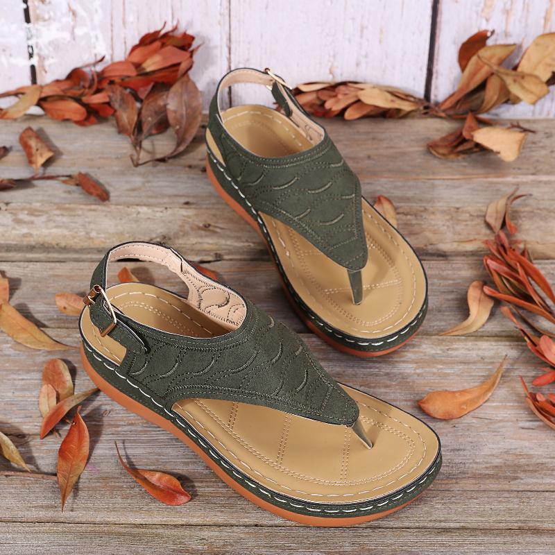 Women Casual Summer Beach Shoes Beach Roman Clip Toe Casual Sandals
