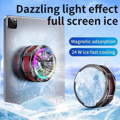 X100 Tablet Cooler Semiconductor Rapid Cooling 24W Fan Phone Magsafe Cooler Mobile Radiator Peltier Cooler for IPad Iphone Mac