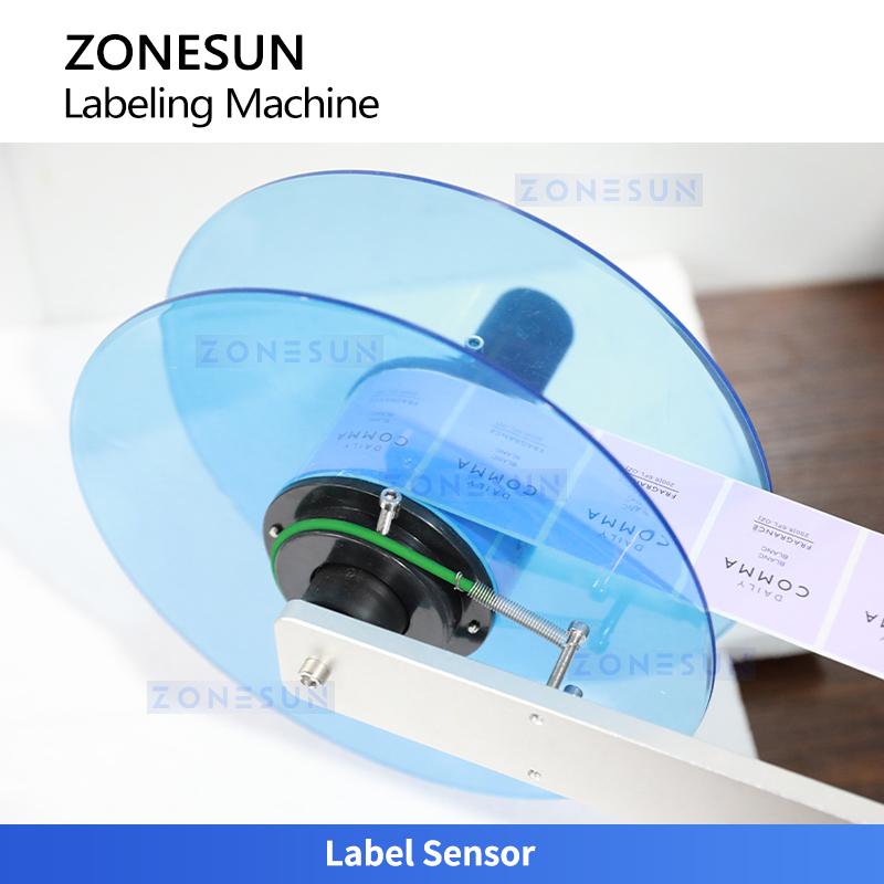 ZONESUN ZS-LT50 Semi-automatic Round Bottle Labeling Machine