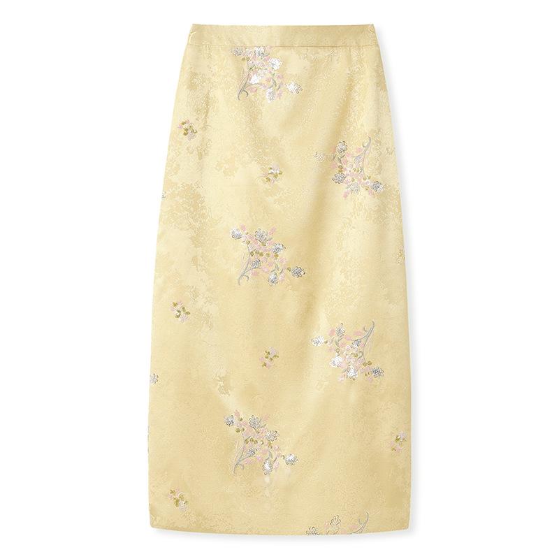 

Winter High-End Chinese Reversible Jacket + Fleece-Lined Skirt Set (NZ032) L