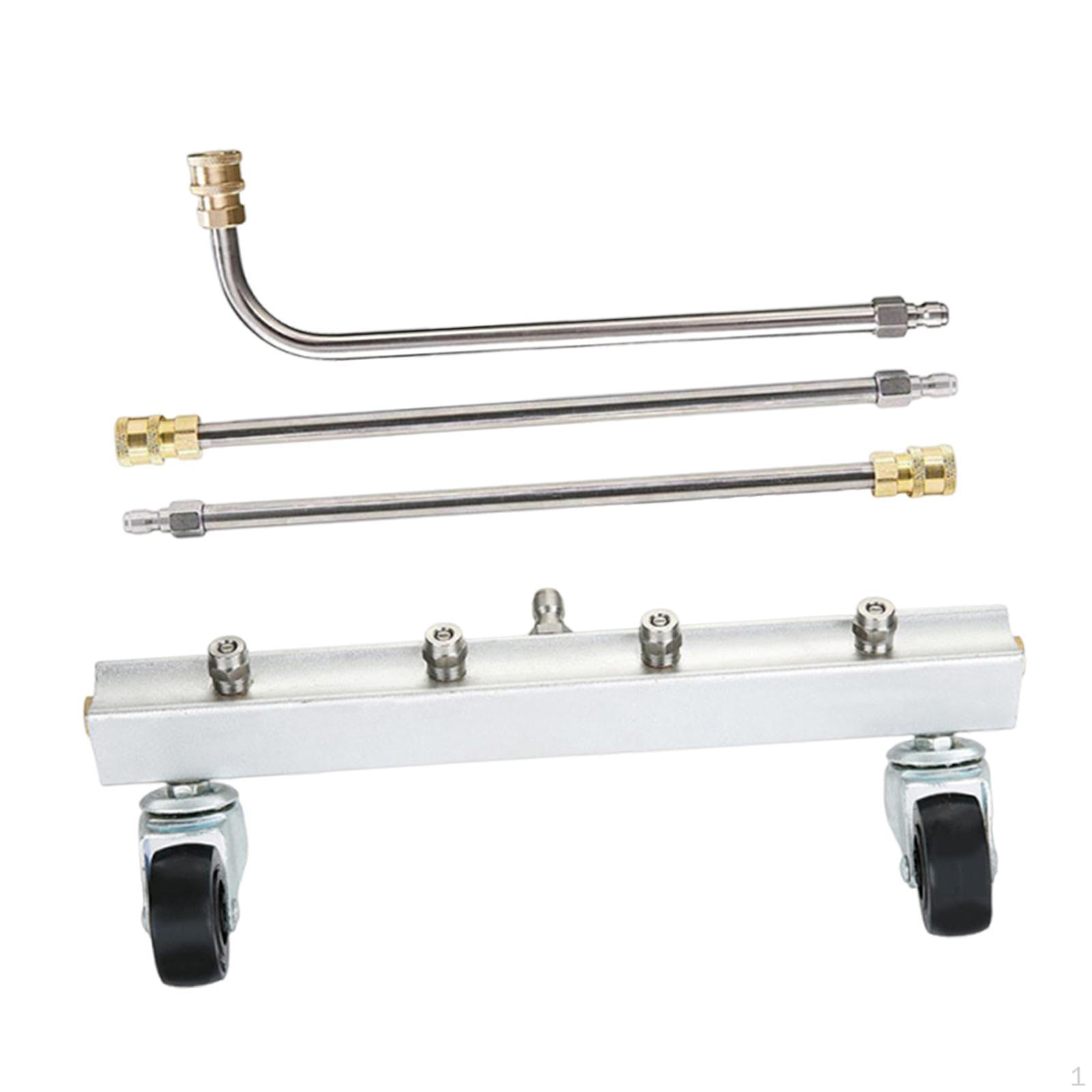 Pressure Washer Undercarriage Cleaner Set Sprayer Universal Car Wash Water Broom under