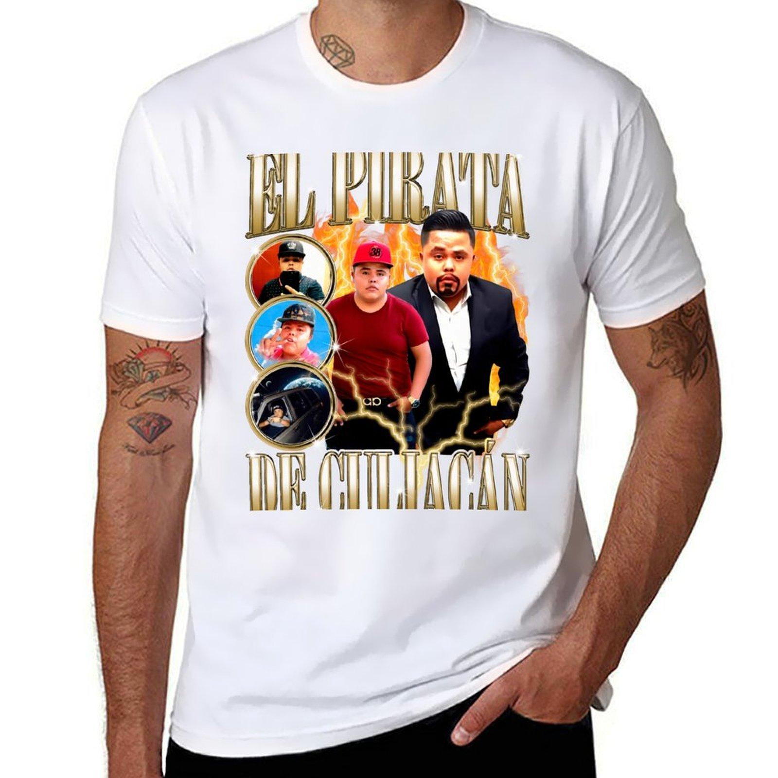 

The Pirate of Culiacan Vintage Retro Design TShirt summer top cotton graphic tees cheap stuff big and tall t shirts for men S