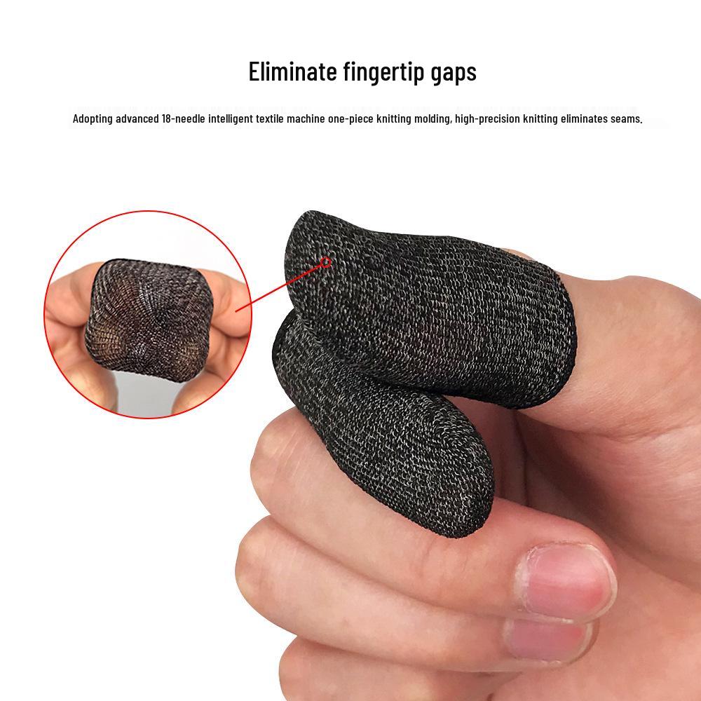 Esports Game Finger Sleeves: Sweatproof, Silver Fiber Sensitive Touch for Enhanced Gameplay