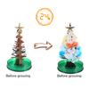 1 Set Mini Christmas Tree Toy DIY Faux Crystal Growing Tree Educational Crystallization Xmas Tree Toy Desktop Decoration Toddlers Boys Girls Gift