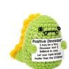 Sales Handmade Knitted Crochet Doll Pocket Hug Positive Energy Plush Toy - Funny Emotional Avocado Bee Turtle Duck