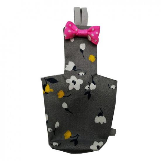 Washable Reusable Parrot Bird Diaper Flight Suit Diaper Nappy Cockatiel Pigeon m S серый