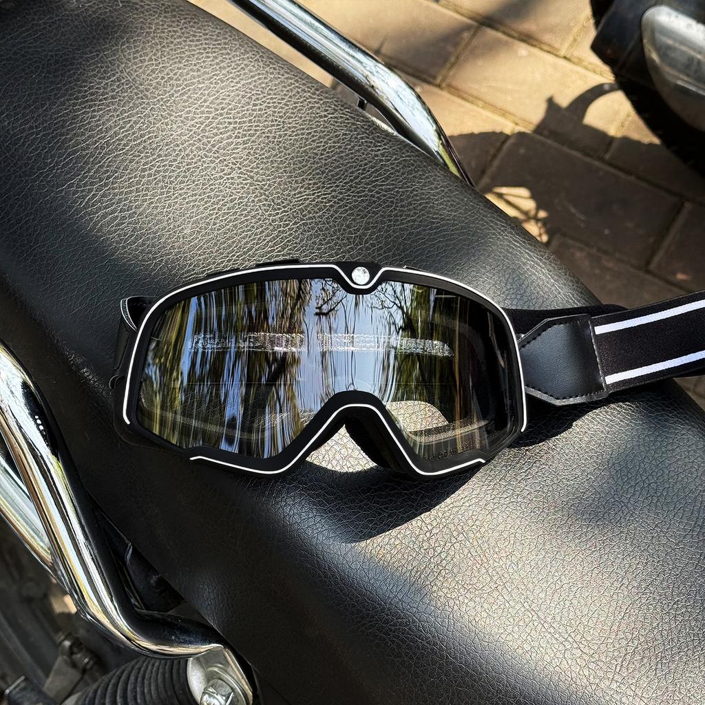 Kask motocyklowy retro motokrosowy gogle pilotażowe jet vintage motocyklowe skuterowe okulary offroadowe okulary