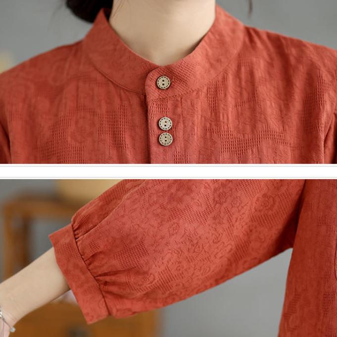 Costum din in stil chinezesc Cămașă de vară la moda pentru femei + pantaloni harem Costum din două piese