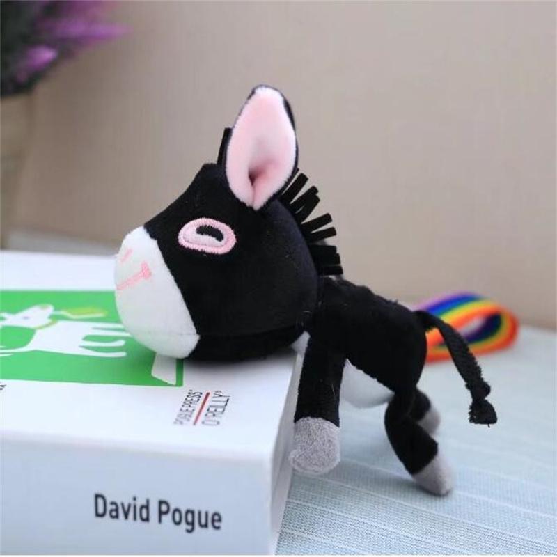 Black Donkey Phone Chain Hanger Neck Creative Stuffed Toy Hanger Girlfriend's Birthday Present