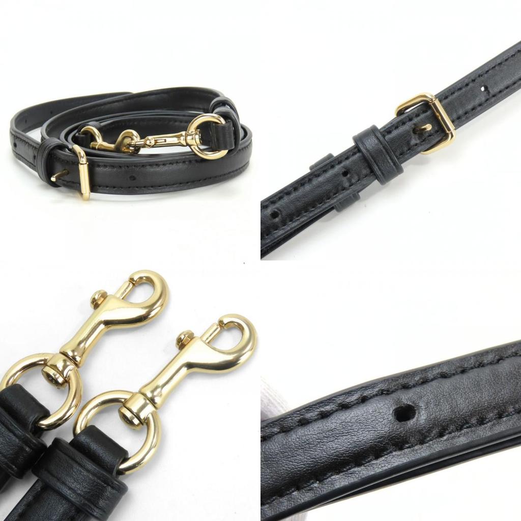 Used COACH Handbag 91494 Signature PVC/leather Dark brown black Shoulder