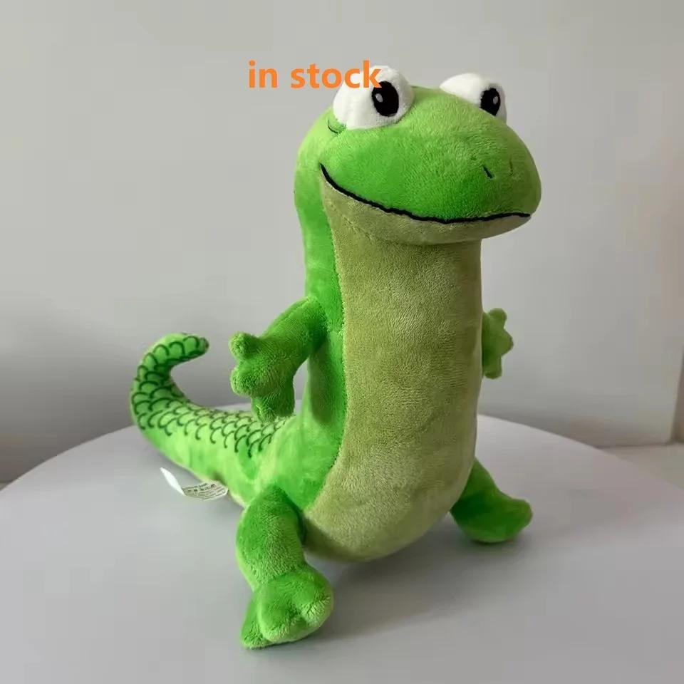 25 cm Hoppers Eidechse Tom Plüschtier 25 cm Höhe Dekoration Grüne Eidechse Kuschelkissen Geburtstag Feiertagsgeschenk Peripheriegeräte Spielzeug green