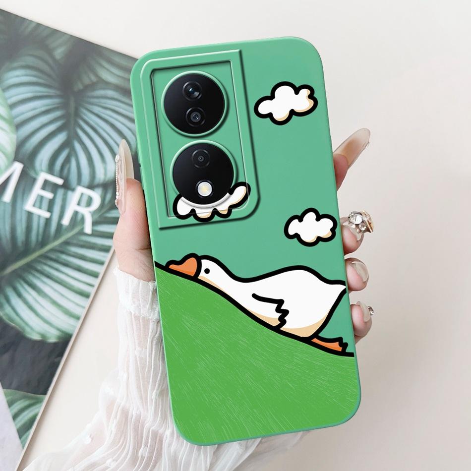 For Honor X7b Cute Panda Rabbit Cartoon Case HonorX7b X 7B 4G CLK-LX1 LX2 LX3 Camera Protective Soft Silicone Phone Cases