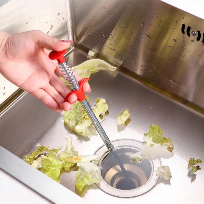 Drain Clog Remover Tool, Hair Catcher Shower Drain Cleaner, Sink Snake for Kitchen & Bathroom Tub Cleaning