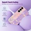 Fantasy Ocean Line Whale Print Case For Samsung Galaxy S26 Ultra S25 FE S24 S23 S22 Plus S21 FE Built-in Metal Plate Magnetic Silicone Cover