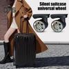1 Paar Universal-Ersatzräder, geräuscharm, zweireihig, groß, Trolley-Gepäckrad, Reparatur, Reisekoffer, Teile, Zubehör, Rad