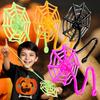 Glow Fever 24Pcs Sticky Spider Web Party Favors Pack, 7.5 inches in Total Length, Halloween Party Favors, Gifts For Birthday, Goodie Bag Classroom