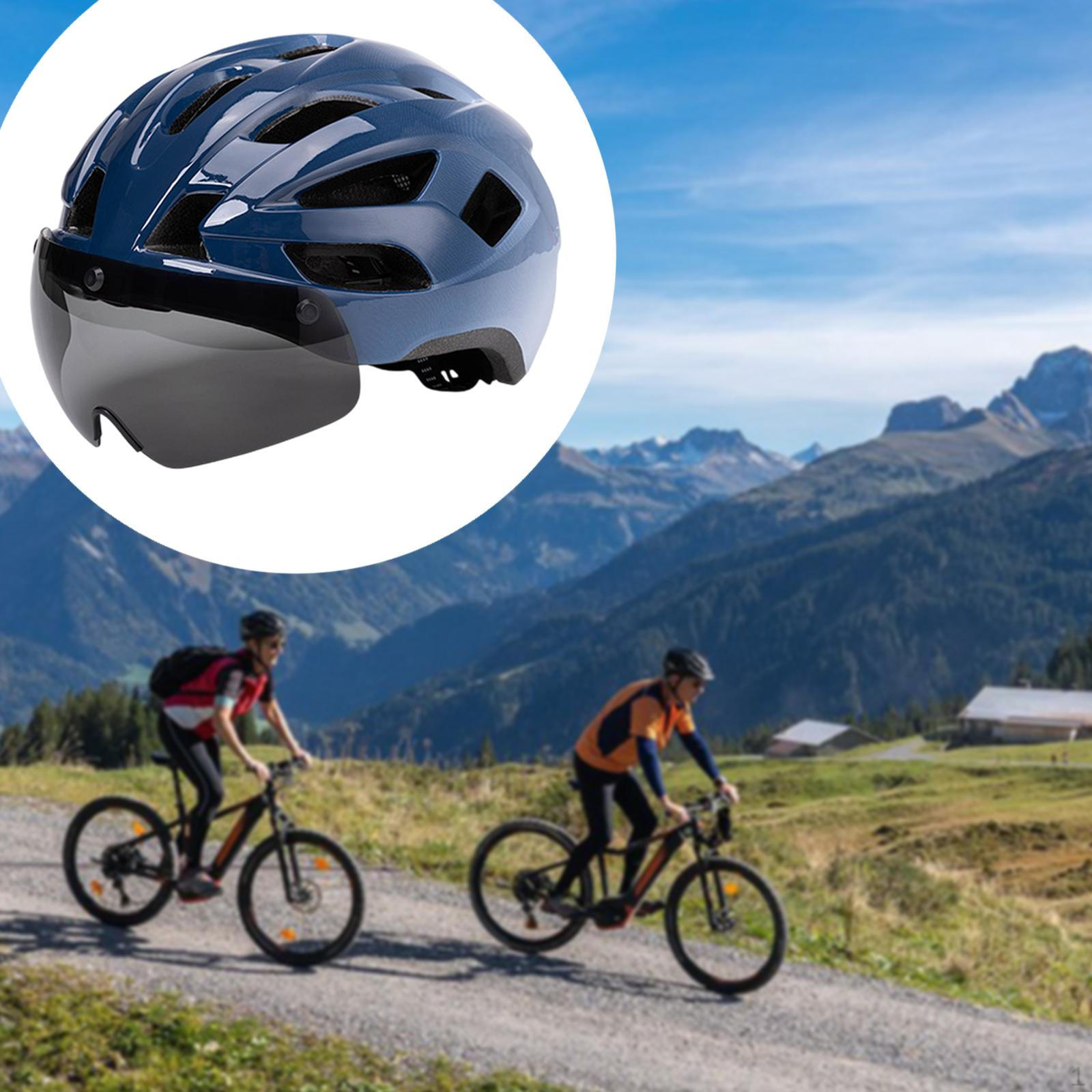 

Регульований велосипедний шолом Велосипедні аксесуари 22 вентиляційні отвори Зручне використання Каска Спортивне спорядження для синій