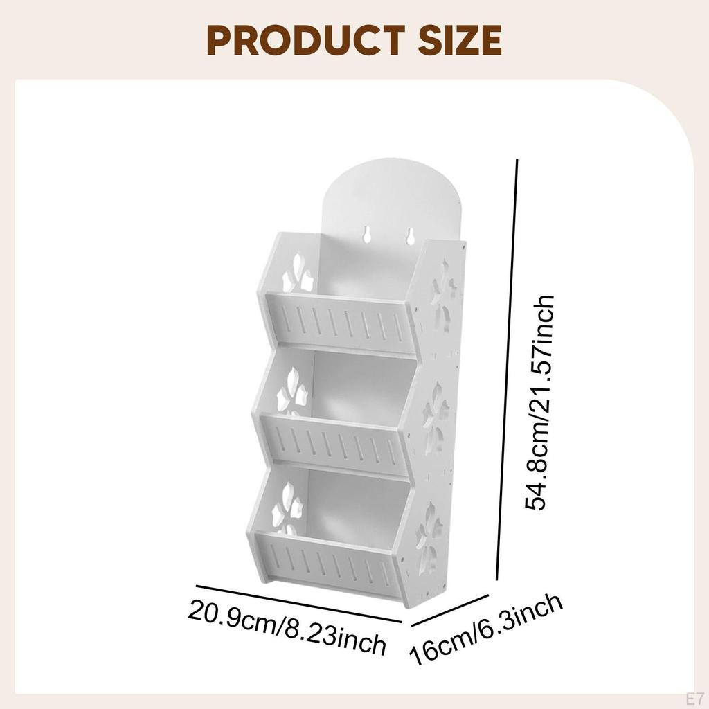 Bathroom Wall Shelf Kitchen Spice Multifunctional Ventilated Mount Organizer Storage Bin