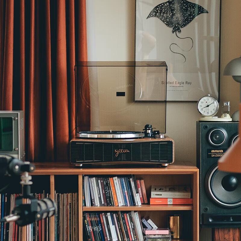 Syitren PARON II Vintage Vinyl Record Player with Bluetooth