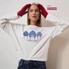 2025 New Style Pure Cotton Round Neck Long Sleeve Casual Loose Autumn Layering T-shirt
