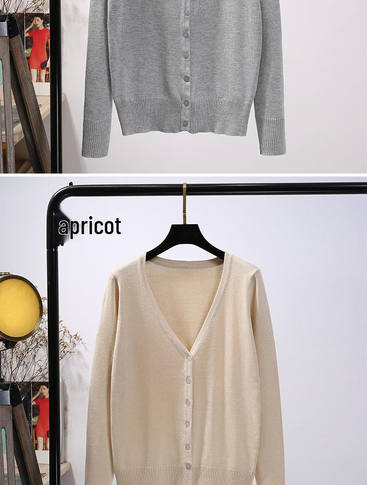Damen Strickjacke - Leicht, Langarm, Kurzer Stil für Frühling und Herbst