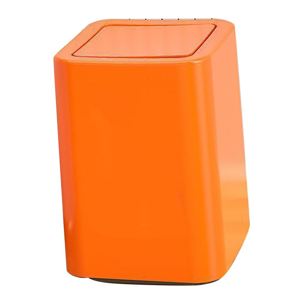 Soptunna 9L Tecknad Mönster Söt Utseende Papperskorg Avfallskorg med Svänglock för Hemma Badrum