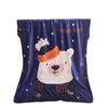 Cartoon Style Flannel Fleece Children's Blanket - Single Layer, All-Season, Small Nap Blanket with Edging