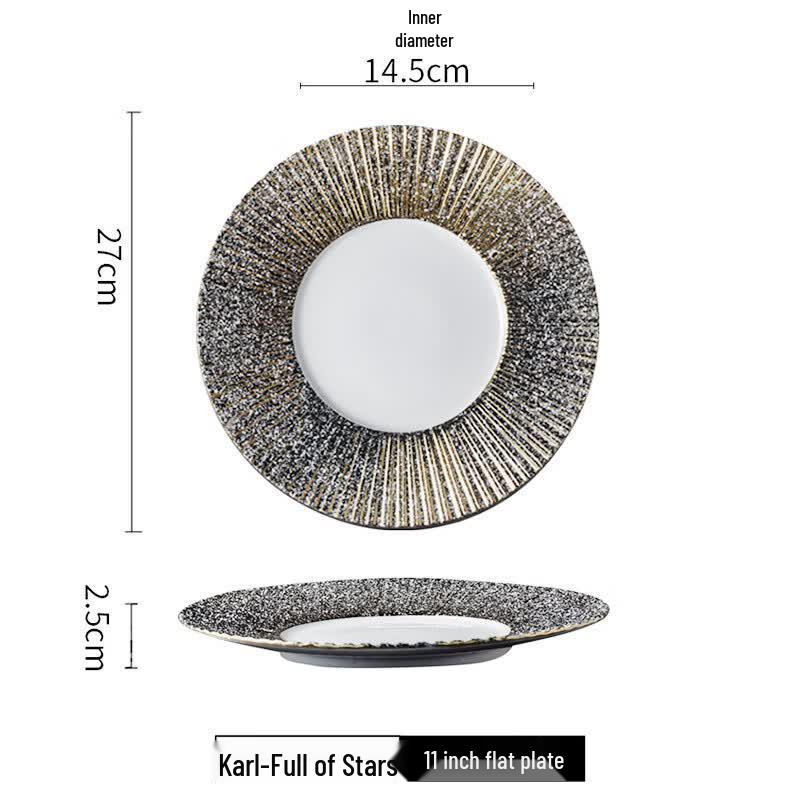 Karl Nordic Ceramic Dinner Plate