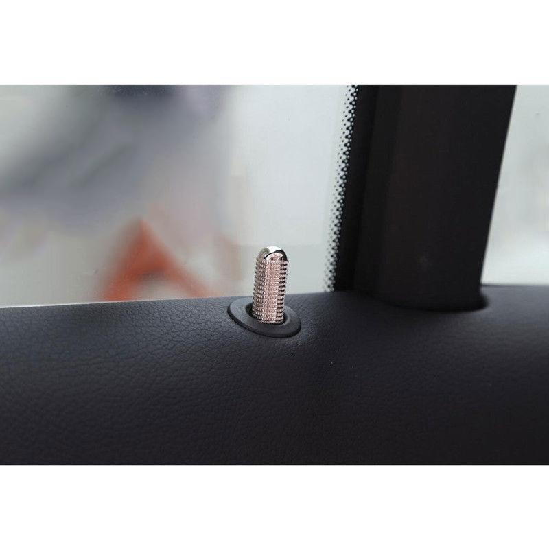 4pcs Car Door Lock Pin Knob Trim Ring For W205 GLC GLS GLE