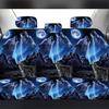 Night Wolf Printed Seat Cover, Comfortable Decoration Set, Car Protector Accessories, Easy To Install, Suitable for Most Cars
